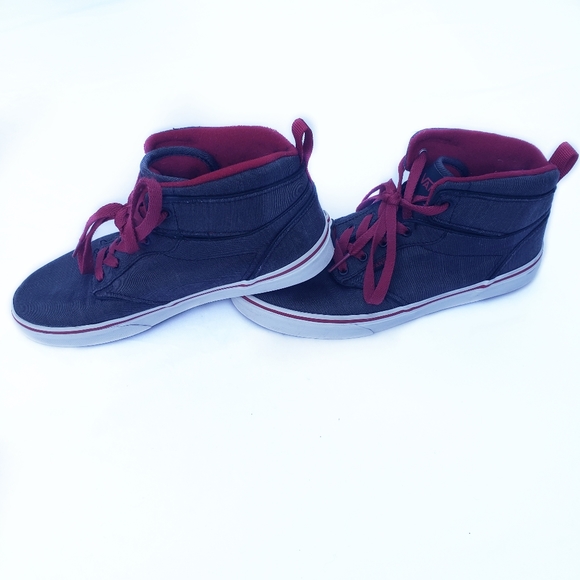 Vans Atwood Hi Top Grey/Red Sneakers Youth 5 - Picture 4 of 5